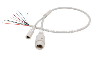 China IP67 waterproof RJ45 + DC Jack POE split cable for security IP camera supplier