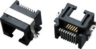 8P8C RJ45 connectors, SMT, middle shielded, sinking plate type