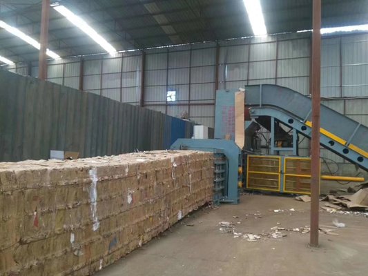 China YDW200 Full Automatic Horizontal Baler for Waste Paper Bale Pressing with 120T pressure supplier