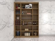 Wine Cabinets For Home Used Of MDF Board In Wall Storage Units With Glass Shelves And built in wine rack in cabinets supplier
