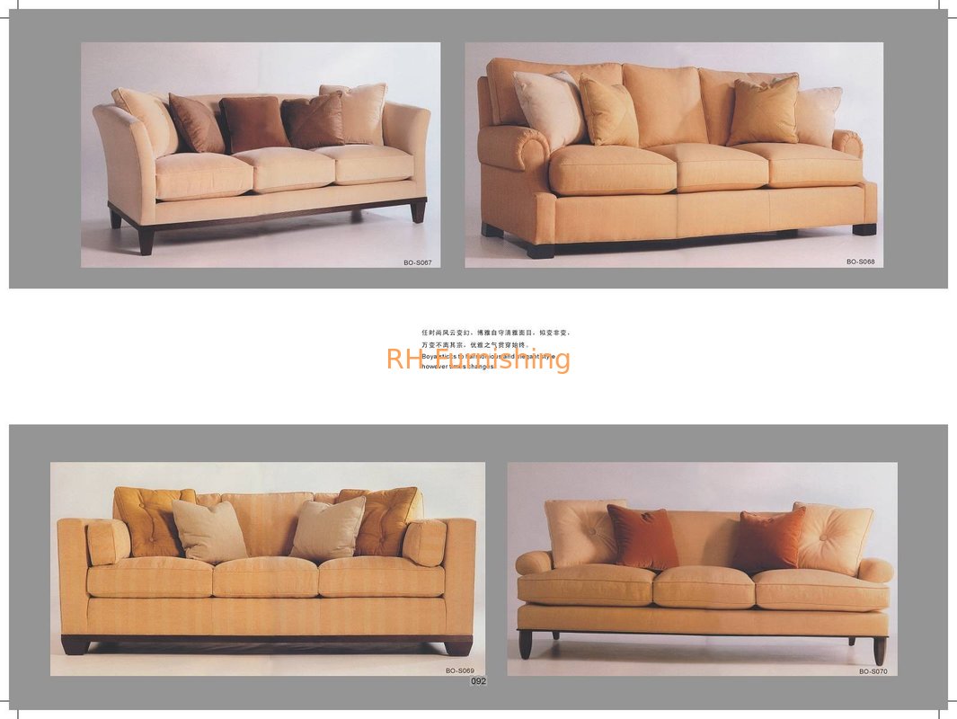 Hotel Furniture,Wooden/Fabric Sofa supplier