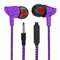 All color Fashion Wired Earbud Ear Earphone For Iphone Mobile Phone In-ear Headphone With Mic supplier