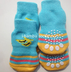 China slip-resistant ultra colorful wholesaler bulk pet socks supplier