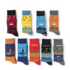 China Wholesale Custom Soft Comfortable fashion Happy Designer Crew Bamboo Socks for Men supplier