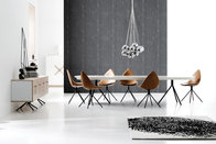 Boconcept Ottowa chair by Karim Rashid with assemble stainless steel leg ottoma chair in aniline leather finish