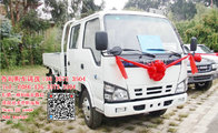 crew cabin white color Isuzu cargo truck transport truck