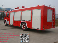 Isuzu fvr fire truck manufacturers water tank 6m3 fire fighting sprinklers