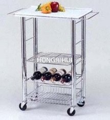China steel display rack for fruit and can move supplier