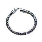 Retro Women Men 5mm Sterling Silver Wheat Chain Link Bracelet (B20180404081)