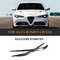 Dry Carbon Fiber Headlight Eyebrows for Alfa Romeo Giulia Quadrifoglio 2015-2018