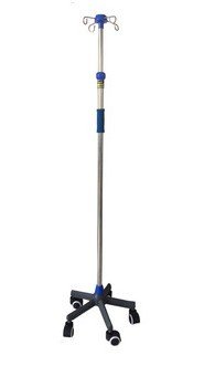 Movable Hospital Use Stainless Steel IV Stand Aluminum Alloy Cheap IV Pole supplier