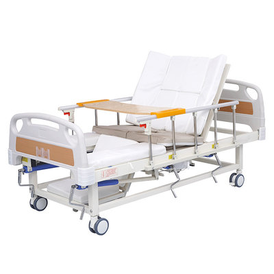 Patient Home Care Adjustable  Nursing multi-function Bed with Toilet Commode supplier