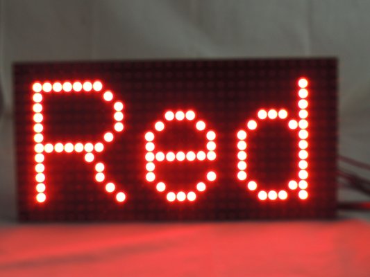 China P10 Single White Color Red Outdoor LED Signs For Business , Digital LED Display Board supplier