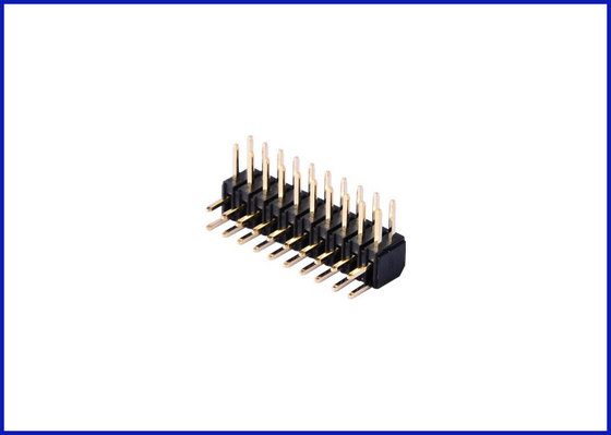 China Pitch0.8 mm 2*10P SMT 90° header connector Black Brass material supplier