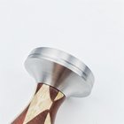 Christmas Gift Stainless Steel Wooden Tamper 58mm Barista Espresso Coffee Bean Press