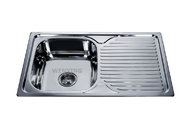 WY-7848 kitchen sink in bangladesh single bowl stainless steel with drain board