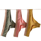 Sexy Silk Thongs High Quality Cotton Spandex Silk Ladies Thong Seamless Sport T Back