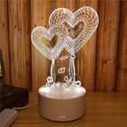 Hot sales Creative acrylic desk 3D Illusion Light 3D LED night lamp for promotion