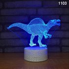 3D Dinosaurs 01 Visual Light 7 Colors Touch Table Desk night light for room decoration
