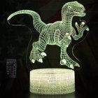Kids Christmas Gift Birthday Toy Dinosaur Night Lights 3D Illusion Lamp Animal Light Led Lamp