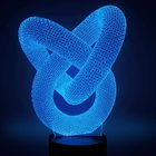 Acrylic heart shape LED 3D Visual Lamp manufacture cartoon designs 3d led mini night light for kids gift