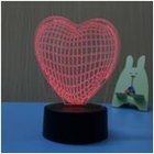 Acrylic Sweet Heart 3D LED Visual night light supplier in China  mini night light for Special Day