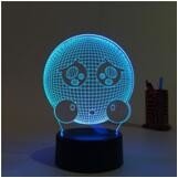 Acrylic Sydney Opera House LED 3D Visual Lamp manufacture love heart shape 3d led mini night light for kids gift