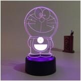 Hot sales Acrylic LED Table Desk Lamp 7 Colorful LED 3D Optical Illusion Night lamp With ABS Base