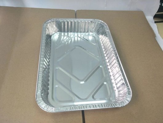 China 2000ml rectangular medium disposable pan aluminium baking tray dish supplier