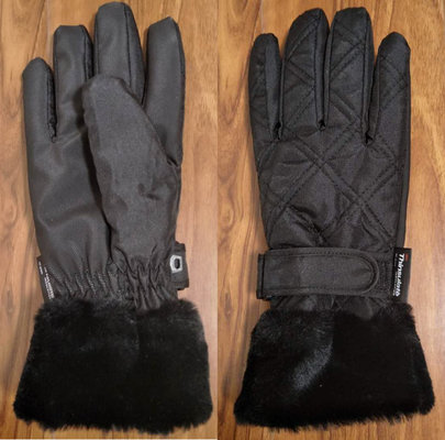 China fake fur winter gloves supplier