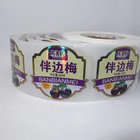 custom glossy waterproof self adhesive label canned/food/beer/fruit jam packing label stickers,custom printed labels