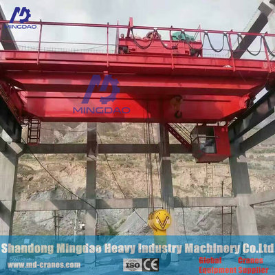 China Customized Type Factory Direct Supplied 200 Ton QD Model Heavy Duty Double Girder Bridge Crane supplier