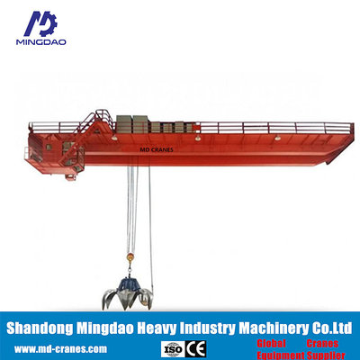 China Stable High Performance China Double Girder Overhead Crane with Grab  5 ton 10 ton 16 ton 20 ton supplier