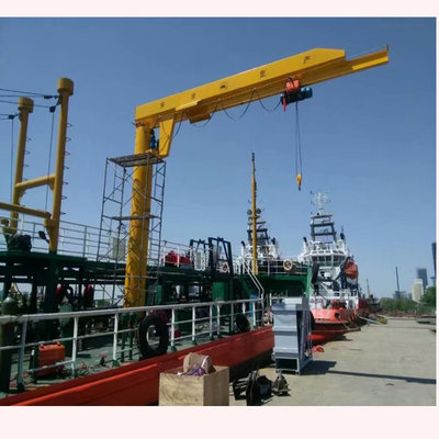 China Anti-corrosion Type 0.5 Ton ~ 5 Ton Ship Deck Used Ship Jib Crane supplier