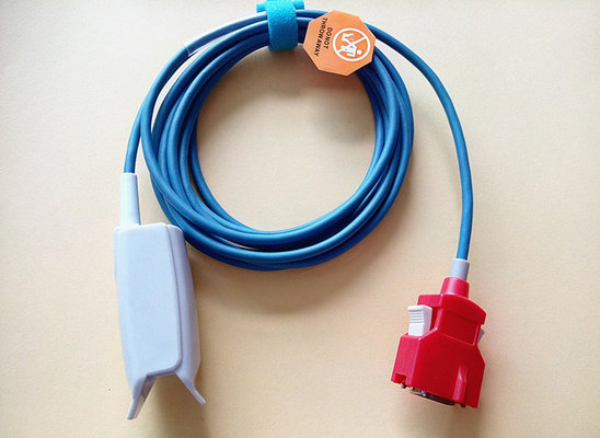 China 3M Wire 20 Pin  Reusable Spo2 Sensors , Red Connector Spo2 Finger Probe supplier