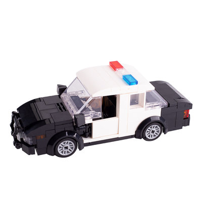 China MOC City Police Department Street View Mini Figures Car Thief Puzzle Assembled Police Car Building Blocks Legoinglys supplier
