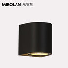 MIROLAN Indoor / Outdoor Modern Wall Sconces Up and Down Light Tube Shaped with Frosted Black Finished