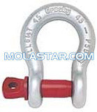 China Marine Hardware Stainless Steel Security Bolt Type Anchor Shackle With Galvanized  European Type Large Bow Shackle supplier