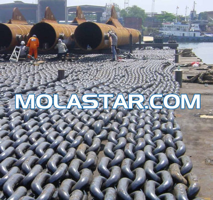 China Molastar High Tension Marine Rigging Hardware Studless Link Anchor Chain supplier