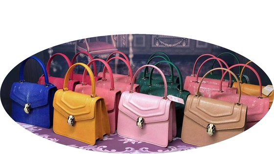 Pearl Fish Skin Women's Bag Leather Portable Organ Bag Women's 2022 New Trendy Luxury All-Match Shoulder Messenger Bag