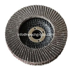 China Calcined Aluminium Oxide Flap Disc Abrasive Blaze R980P Coarse Grit Center Mount Plastic Flat Flap Disc supplier