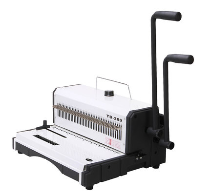 China Documents Manual Wire Binder Equipment Punching 40 Square Hole supplier