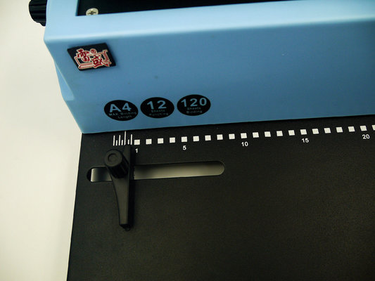 China Double Wire Binding Machines 34 Holes Square Holes , 2.5 / 3.5 / 4.5 MM Margin Adjustable supplier