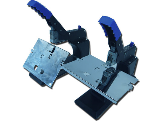 China Flat stapler Saddle stapler Black all steal manual stapling machine supplier
