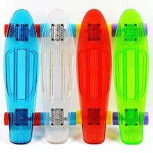 2016 newst 22 skateboard wholesale mini transparent skateboard