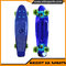 4 Wheels Plastic Chorme Fade Skateboard custom,Metal Surface Mini  Cruiser board