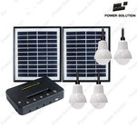 Portable solar power system builted in  lithium battery  with LED lighting for home