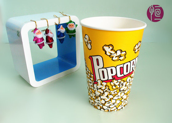 China 46oz Top120mm Disposable Paper Popcorn Buckets 1275ml Volume BRC FDA supplier