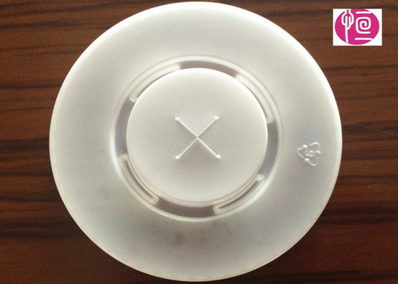 China 24oz  PS Transparent Disposable Plastic Lids 2.4G With Hole / Diameter 95mm supplier