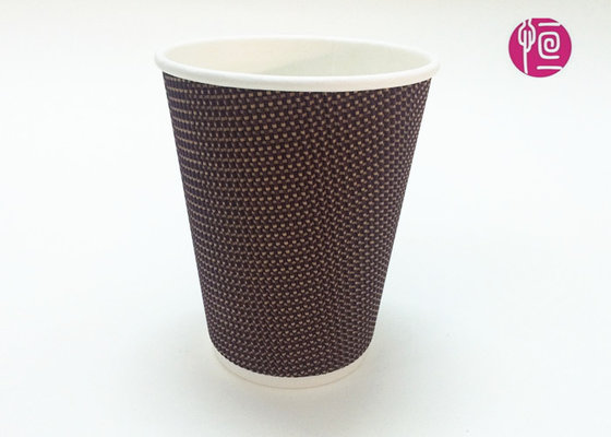 China Corrugated Triple Wall Takeaway Coffee Cup With Lid / Offset Paper supplier